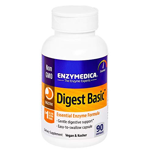 Enzymedica Digest Basic 90 Capsules Dietary Supplement to Support Digestive Relief Vegan NonGMO 90 Servings FFP