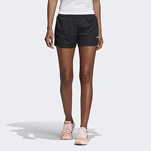 adidas Women s Design 2 Move 3Stripes Knitted Shorts Black/WhiteL