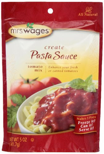 Mrs  Wages Pasta Sauce Canning Mix Pack of 6 W538J4425