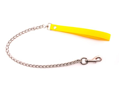 M2M Leash Biothane with Light Chain 24inch Yellow 1 8 Ounce