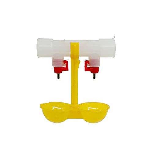 XZH Double Feeder Drinker Poultry Drinker Waterer Easy Installation for Poultry Farming Chickens/Hens/Ducks/Chicks XZH Double Feeder Drinker Poultry Drinker Waterer Easy Installation for Poultry Farming Chickens/Hens/Ducks/Chicks