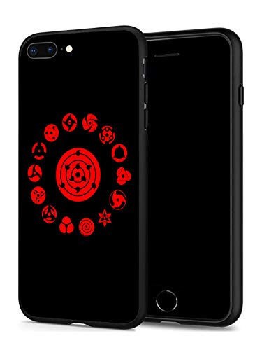 iPhone 7 Plus Case iPhone 8 Plus Case Anime Comic Series Protection Cover Back Case for iPhone 7 Plus 8 Plus MinimalNarutoSharingan