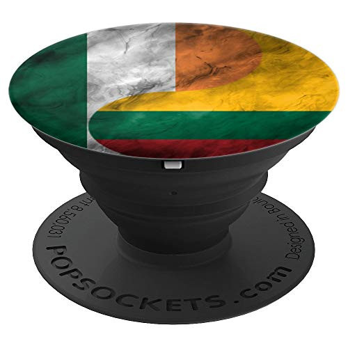 Ireland and Lithuania Yin Yang Lithuanian Irish Flag PopSockets Grip and Stand for Phones and Tablets Ireland and Lithuania Yin Yang Lithuanian Irish Flag PopSockets Grip and Stand for Phones and Tablets