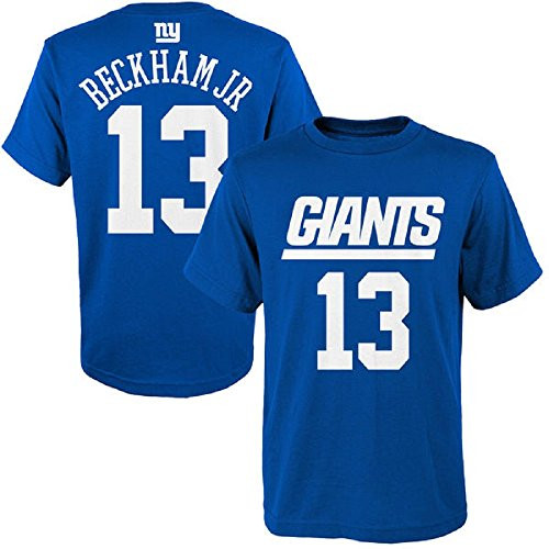 Outerstuff Odell Beckham Jr New York Giants 13 NFL Youth Mainliner Player TShirt Youth XLarge 18/20