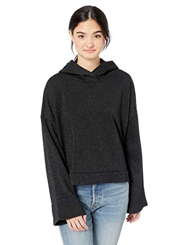 BB Dakota Junior s Little bit Extra Lurex French Terry Sweatshirt Black Medium