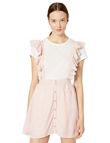Jack by BB Dakota Junior s time Pinafore w/Ruffle Straps Grapefruit Medium