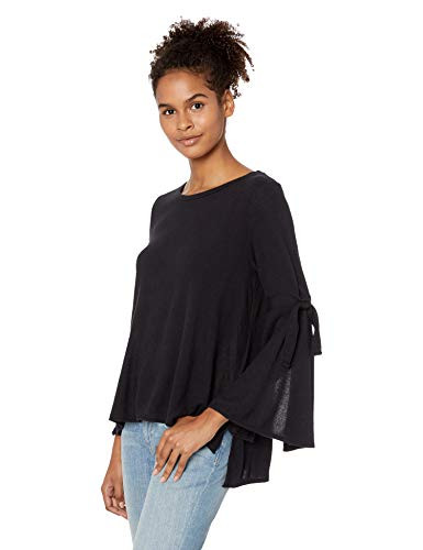Jack by BB Dakota Junior s Hustle  Flow Brushed Knit Top Black Medium