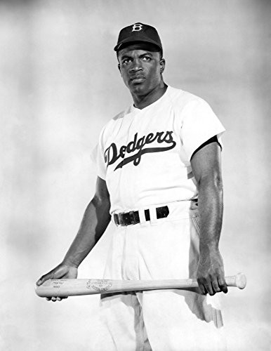 Jackie Robinson 19191972 Njohn Roosevelt Robinson Known As Jackie American Baseball Player Photographed While A Member Of The Brooklyn Dodgers In 1950 Poster Print by 18 x 24