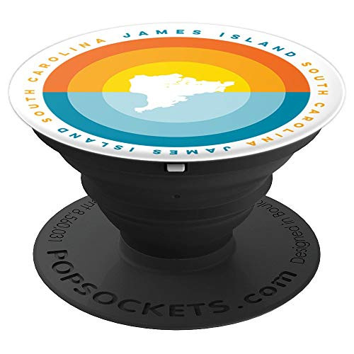 James Island South Carolina Sunset PopSockets Grip and Stand for Phones and Tablets