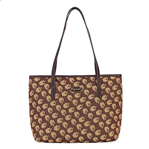 Signare Tapestry Shoulder Bag Tote Bag for Women with Jane Austen s Oak Design COLLJANE