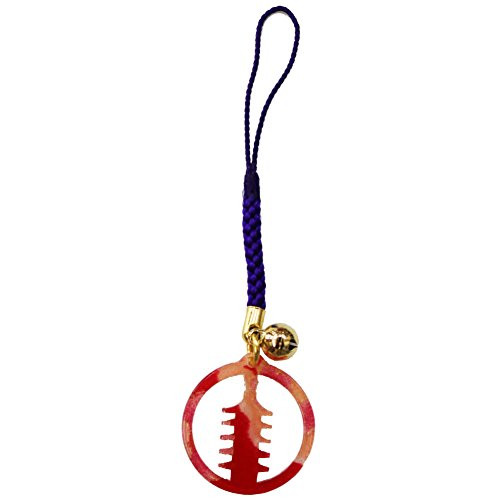 Japanese Chirimen Netsuke Charm Gojunoto 5Story Pagoda Design for Smartphone  Bag