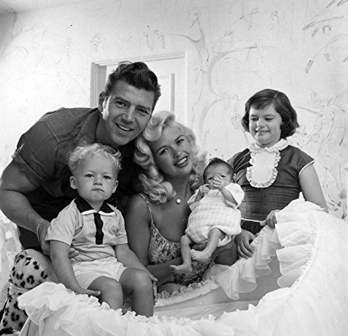 Jayne Mansfield Mickey Hargitay and family Photo Print 10 x 8