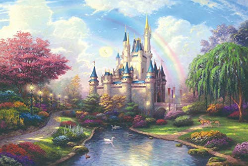 Jigsaw Puzzles 1000 Pieces for Adults and Kids Large Puzzle Game Toys Gift for Teens and Family Fantasy Castle