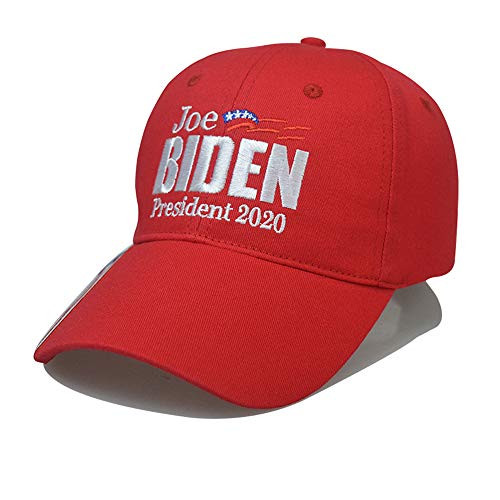 Joe Biden 2020 for President Election Campaign Baseball Cap  Embroidered Cotton Adjustable Hat  Red