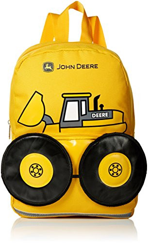 John Deere Boys  Little Kids Girls Toddler Backpack CONSTRUCTION YELLOW One Size