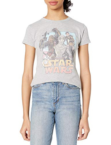 Star Wars Junior s Leading Lady Graphic TShirt Athletic Heather Large