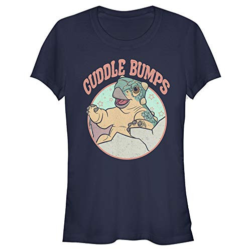 Jurassic World Camp Cretaceous Cuddle Bumpy Juniors Solid Crew Tee Navy Blue Large