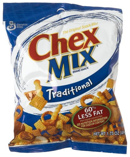 Chex Traditional Flavor Snack Mix 1 75Ounce Single Serve Bags Pack of 60