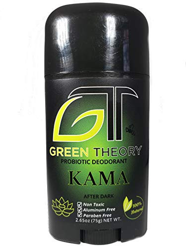 Green Theory Probiotic Natural Deodorant  Kama  Natural Ingredients AluminumFree NonToxic  Mens After Dark Collection  Cologne Scented  Solid 2 65 ounces