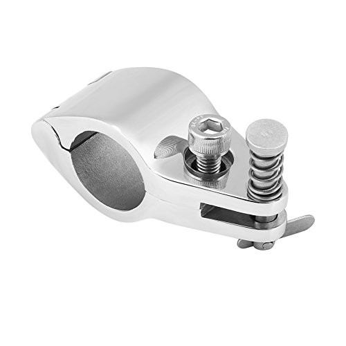 7/8in Slide Bimini Hinge Keenso 316 Stainless Steel Bimini Top Locking Hinged JawLike Slide Hinged Marine Boat Hardware Fitting