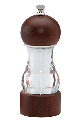 Chef Specialties 6 Inch Vanguard Walnut and Acrlyic Salt Mill
