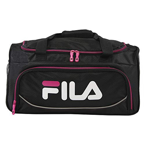 Fila Kelly 19in Sports Duffel Bag Black Fuchsia One Size