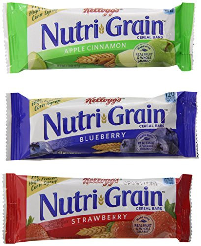 NutriGrain Kellogg s Cereal Bars Variety Pack 48 Count