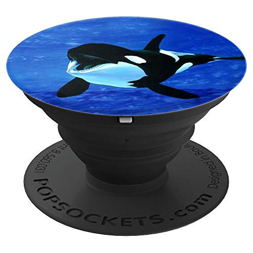 Killer Whale Orca Sea Animal Design PopSockets Grip and Stand for Phones and Tablets