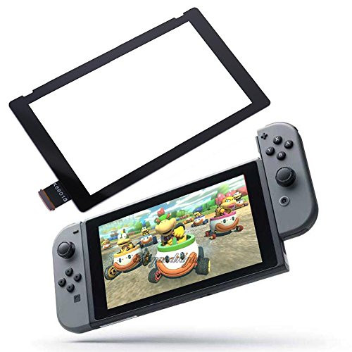 BESTeck Front Outer Lens LCD Touch Screen Digitizer Replacement Part ( NOT LCD Screen ) for Nintendo Switch NS 2017
