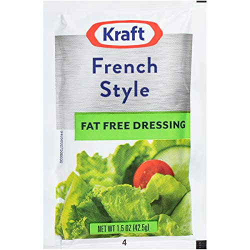 Kraft Fat Free French Salad Dressing Single Serve Packet 1 5 oz Packets Pack of 60