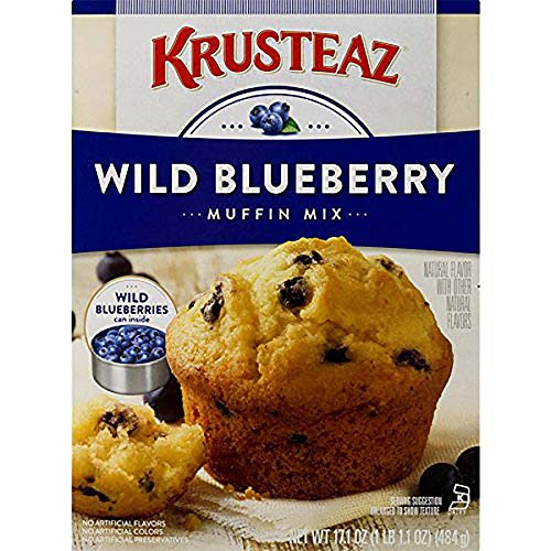 Krusteaz Wild Blueberry Muffin Mix  No Artificial Flavors Colors or Preservatives  17 1 OZ Pack of 1