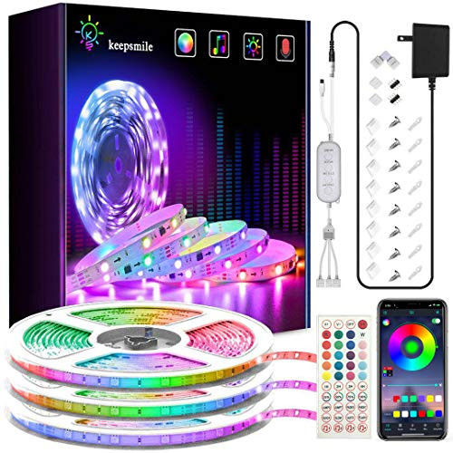 50ft LED Strip Lights Keepsmile UltraLong RGB Led Lights Strip Music Sync Color Changing Strip Lights APP Control 44Key Remote LED Lights for Bedroom Party Home Decoration3 X 16 4ft 50ft LED Strip Lights Keepsmile UltraLong RGB Led Lights Strip Music Sync Color Changing Strip Lights APP Control 44Key Remote LED Lights for Bedroom Party Home Decoration3 X 16 4ft