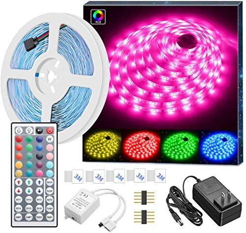 LED Strip Lights 16 4ft RGB LED Light Strip 5050 LED Tape Lights Color Changing LED Strip Lights with Remote for Home Lighting Kitchen Bed Flexible Strip Lights for Bar Home Decoration 16 4 FT LED Strip Lights 16 4ft RGB LED Light Strip 5050 LED Tape Lights Color Changing LED Strip Lights with Remote for Home Lighting Kitchen Bed Flexible Strip Lights for Bar Home Decoration 16 4 FT