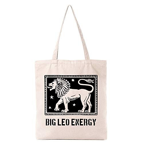 Leo Birthday Gifts Funny Big Leo Energy Natural Cotton Canvas Reusable Tote Bag Cute EcoFriendly Cotton Tote Bag School Shoulder Bag Gifts for Bookworm Teens Women Friends Leo Birthday Gifts Funny Big Leo Energy Natural Cotton Canvas Reusable Tote Bag Cute EcoFriendly Cotton Tote Bag School Shoulder Bag Gifts for Bookworm Teens Women Friends