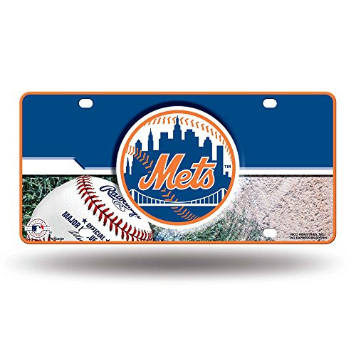MLB New York Mets Metal Auto Tag