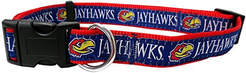 Pets First Collegiate Pet Accessories Dog Collar Kansas Jayhawks Large