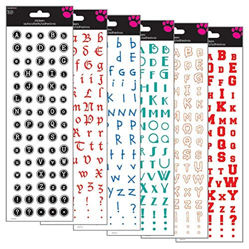 Letters Stickers Mega Pack Sheets of Alphabet Letter Stickers