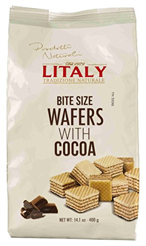 Litaly Bite Size Wafers with Cocoa 14 1 Ounce