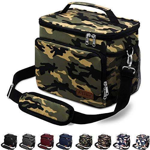 Insulated Lunch Bag for Women/Men Reusable Lunch Box for Office Work School Picnic Beach Leakproof Cooler Tote Bag Freezable Lunch Bag with Adjustable Shoulder Strap for Kids/Adult Insulated Lunch Bag for Women/Men Reusable Lunch Box for Office Work School Picnic Beach Leakproof Cooler Tote Bag Freezable Lunch Bag with Adjustable Shoulder Strap for Kids/Adult