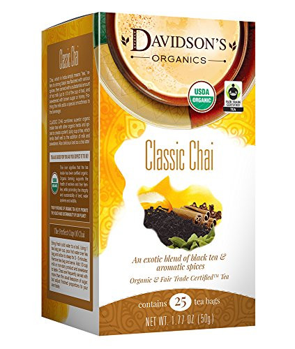 Davidson's Tea Classic Chai, 25-Count Tea Bags (Pack of 6)