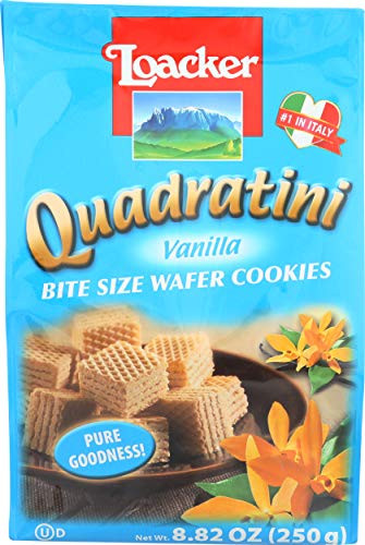 Loacker Quadratini Vanilla Wafer Cookies 8 82Ounce Packages Pack of 8