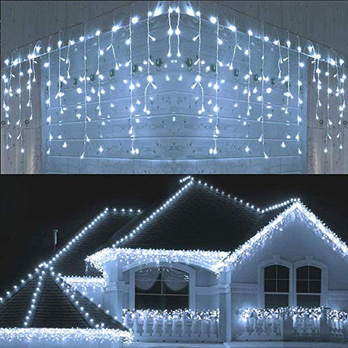 Lomotech LED Icicle Lights 400 LED 39 4Ft 8 Modes with 80 Drops Icicle Christmas Lights Waterproof Connectable Outdoor Icicle String Lights for Holiday Christmas Wedding Decorations White Lomotech LED Icicle Lights 400 LED 39 4Ft 8 Modes with 80 Drops Icicle Christmas Lights Waterproof Connectable Outdoor Icicle String Lights for Holiday Christmas Wedding Decorations White