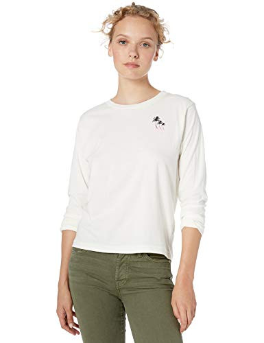 Roxy Junior s Mountain Vintage Long Sleeve Tee Snow White M