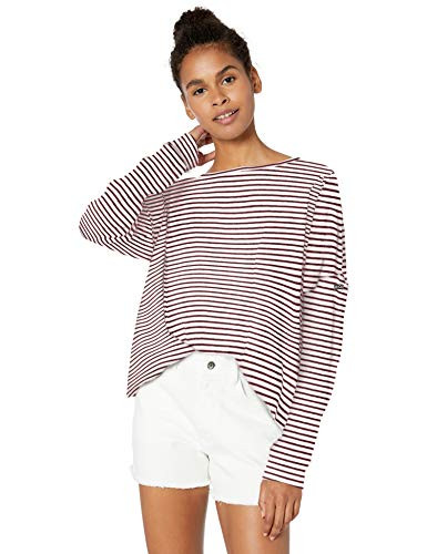 Roxy Junior s Holiday Everyday Cozy Top deep Claret Marina Stripes L