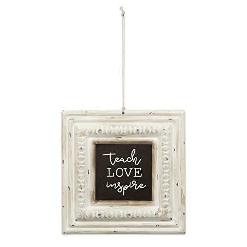 Brownlow Gifts Vintage Pressed Tin Sign Teach Love Inspire