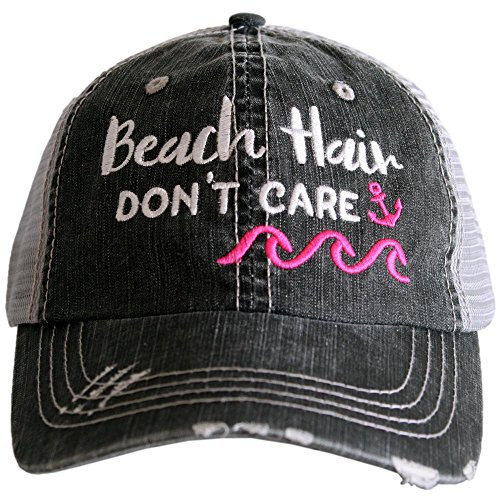 KATYDID Beach Hair Don t Care Baseball Hat  Trucker Hat for Women  Stylish Cute Sun Hat