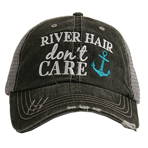 KATYDID River Hair Don t Care Baseball Cap Trucker Hat for Women Stylish Cute Sun Hat Teal KATYDID River Hair Don t Care Baseball Cap Trucker Hat for Women Stylish Cute Sun Hat Teal