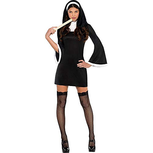 amscan 847024 Adult Blessed Babe Nun Costume XLarge Size Black