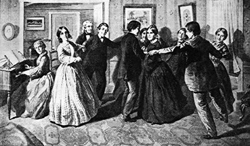 Louisa May Alcott 18321888 Namerican Author Alcott And Her Family In Their Home At Concord Massachusetts Drawing 19Th Century Poster Print by 18 x 24