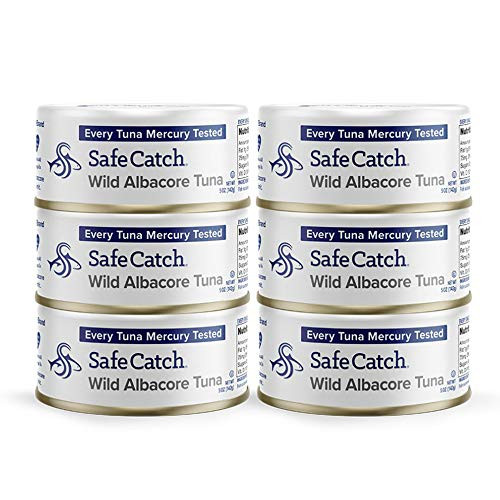 Safe Catch Wild Tuna Lowest Mercury Limit Albacore Tuna Keto Paleo 6 Count 5oz Cans